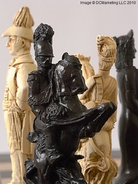 Battle of Waterloo Plain Theme Chess Set